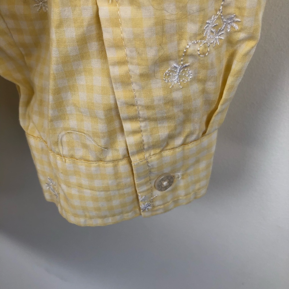 Denim&Co Pink and Yellow Gingham Shirts Lot of 2 Size 1X - Picture 12 of 12